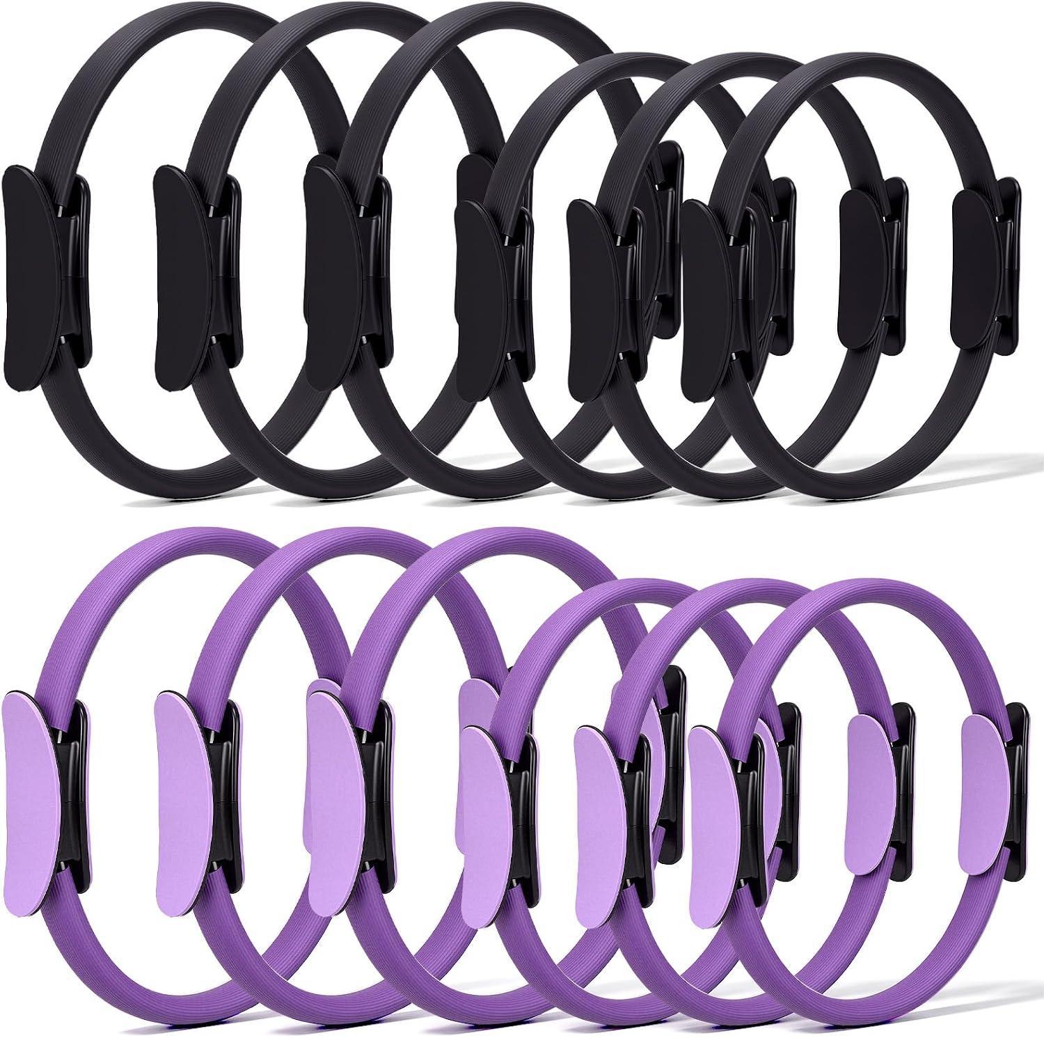 Pilates Ring Magic - 12-teiliges Pilates-Ring-Set, Dual-Größe, Magic Circle Übungsring,