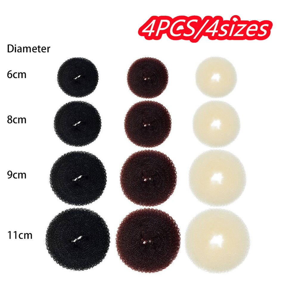 Pilates Ring Magic - 4-teiliges Haarknoten-Former-Set für Damen mit 4