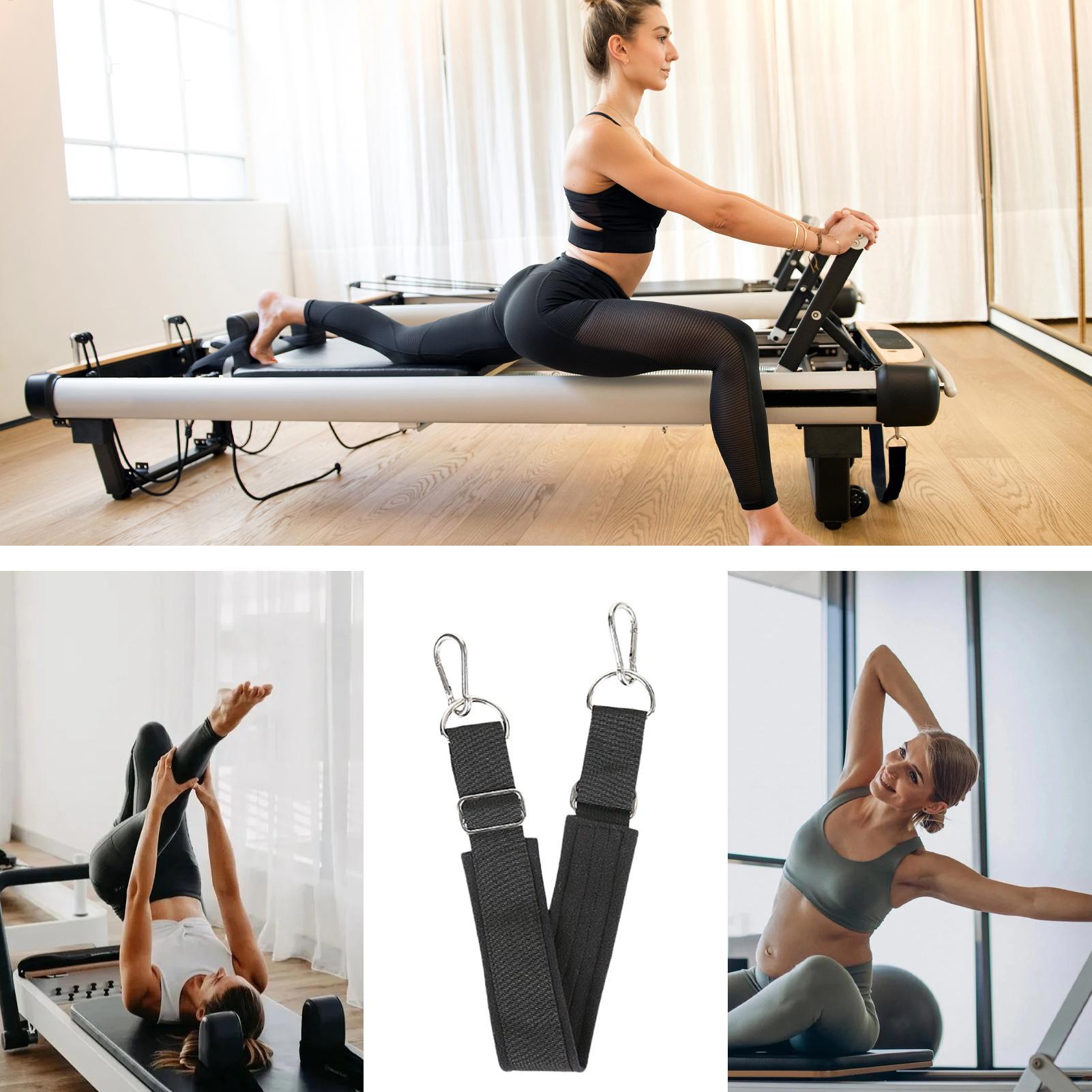 Pilates & Yoga With Harna - Pilates-Fußgurt, verdickt, verstellbar, rutschfest, strapazierfähig, Yoga-Pilates-Reformer-Fußgurt