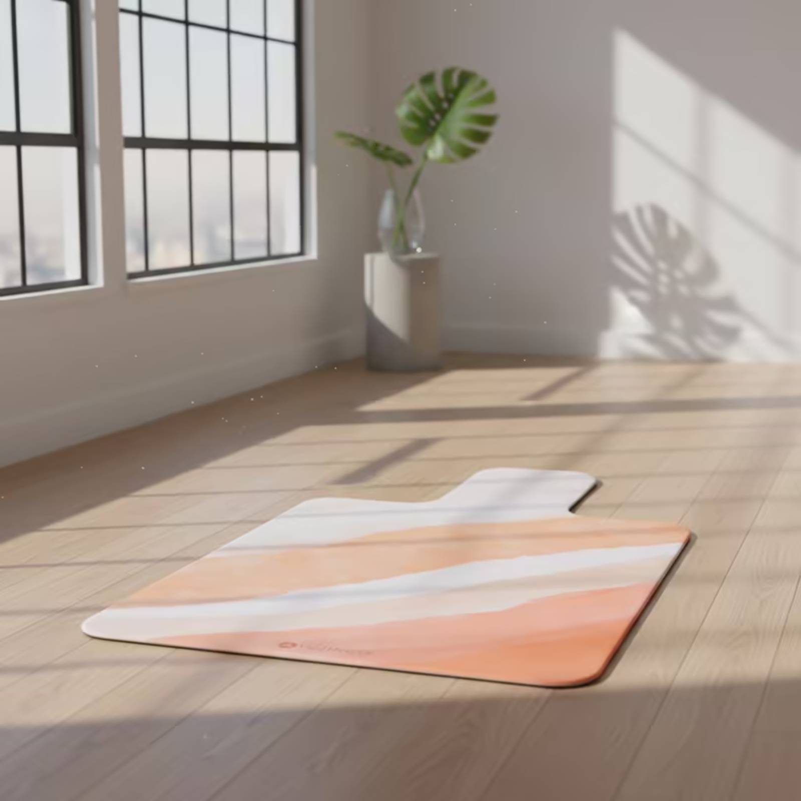 Pilates & Yoga With Harna - Übungsmatte aus Wildleder, rutschfeste, gepolsterte Pilates-Matte