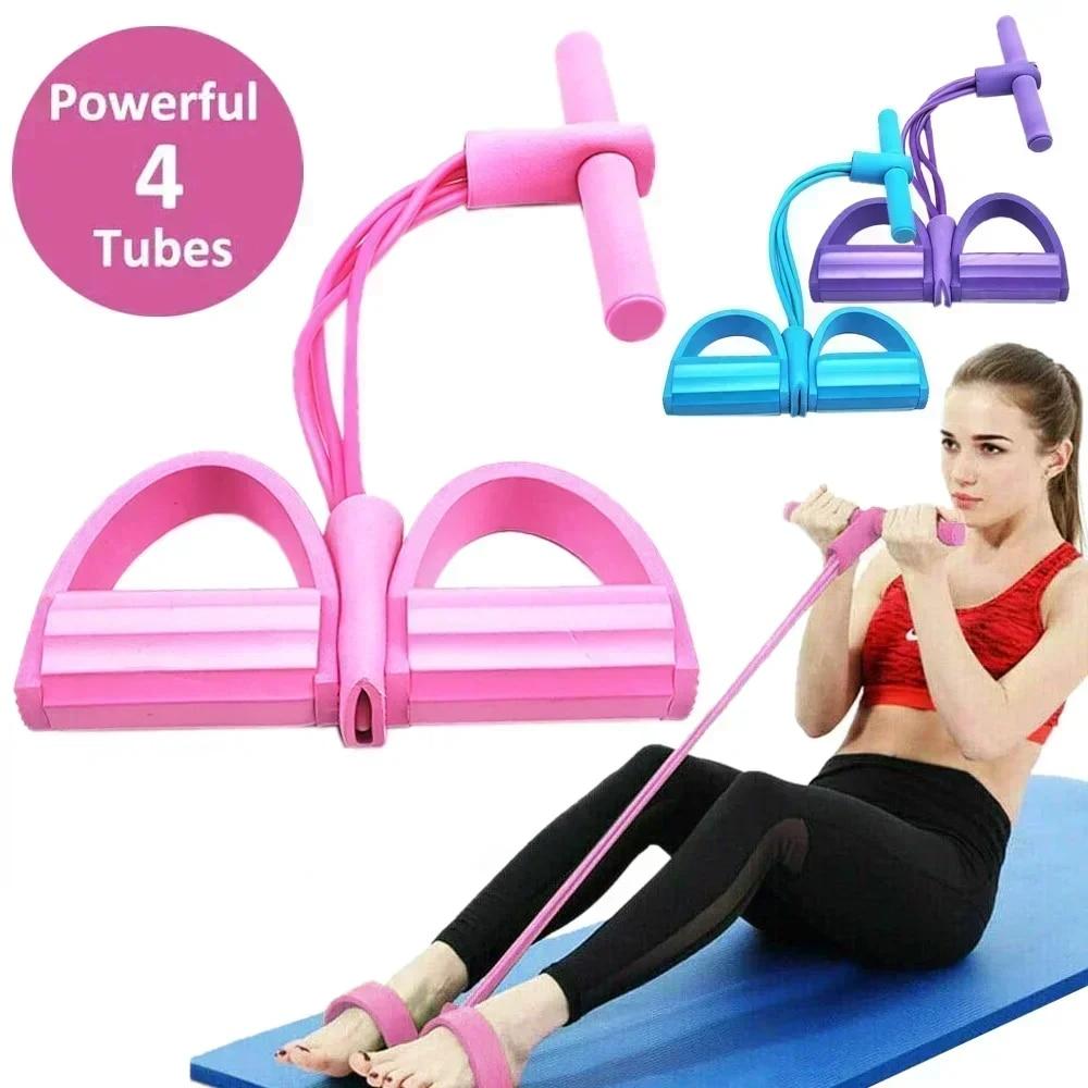 Pilates Yoga Board - 4/6 Level Widerstandsband, elastische Bänder mit