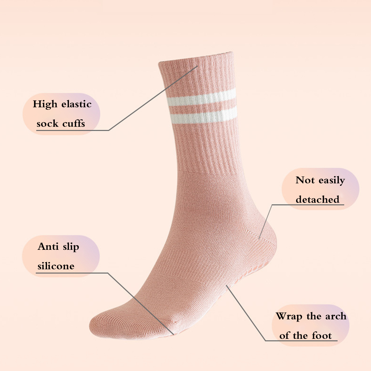 Pilates-Socken mit Griffen für – Medias Para Pilates Y Yoga Bewertung und Preis