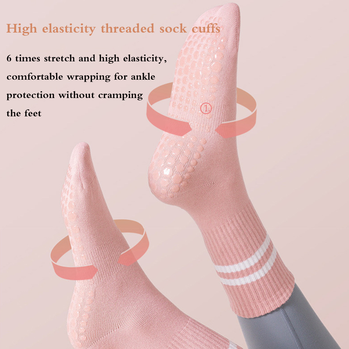 Pilates-Socken mit Griffen für – Medias Para Pilates Y Yoga Bewertung und Preis