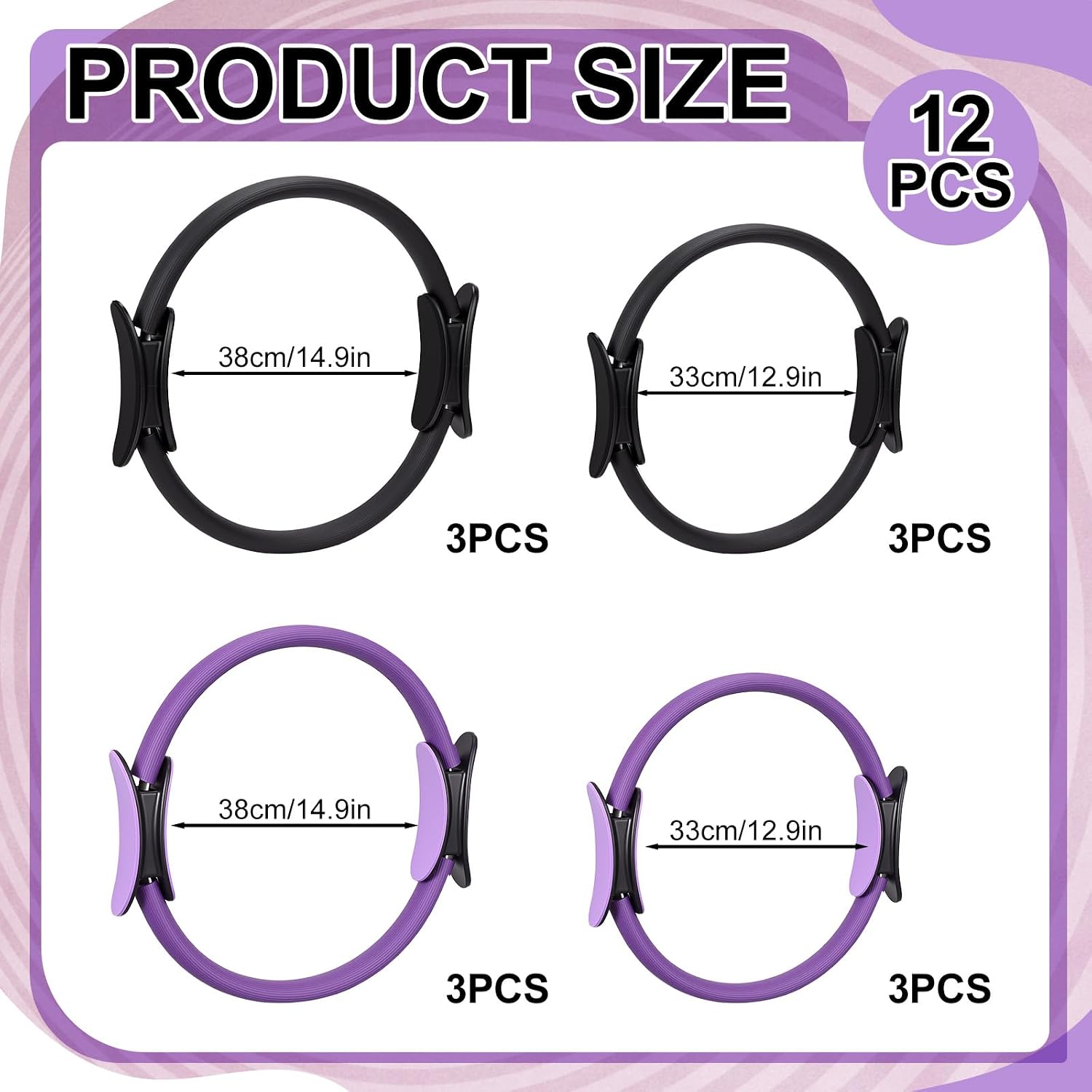 12-teiliges Pilates-Ring-Set,  – Pilates Ring Magic Bewertung und Preis