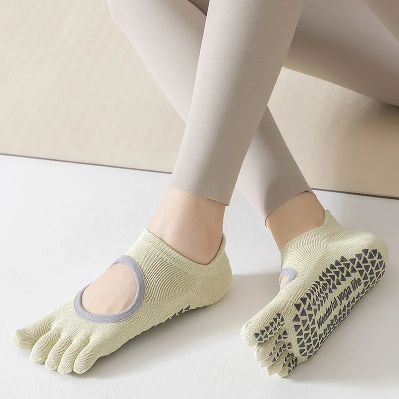 Damen-Fünf-Finger-Yoga-Socken  – Medias Para Pilates Y Yoga Bewertung und Preis