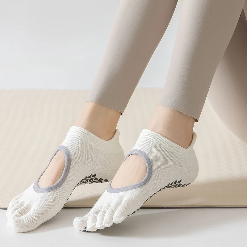 Damen-Fünf-Finger-Yoga-Socken  – Medias Para Pilates Y Yoga Bewertung und Preis