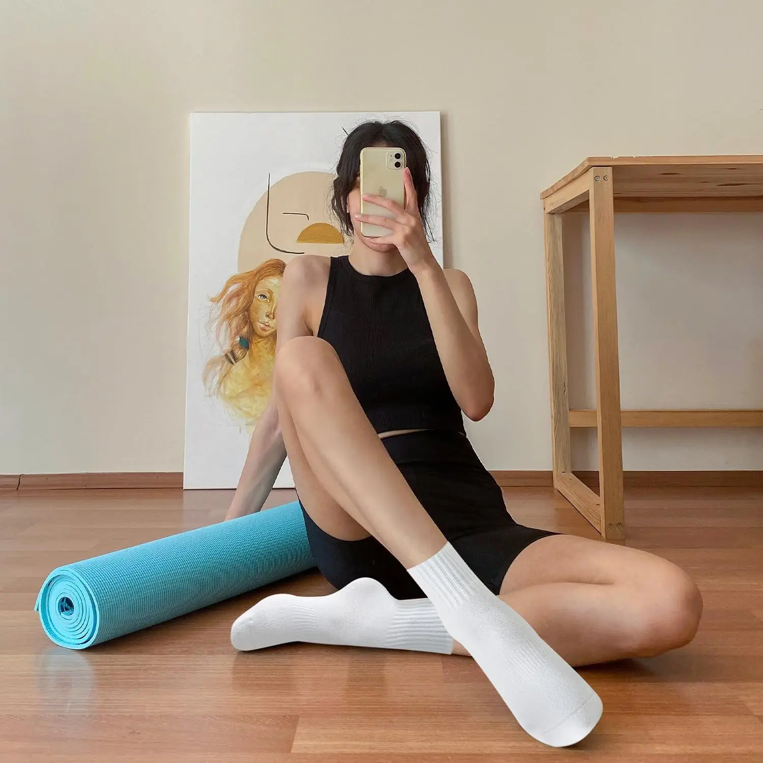 4 Paar Damen-Yoga-Socken, einf – Pilates & Yoga With Harna Bewertung und Preis