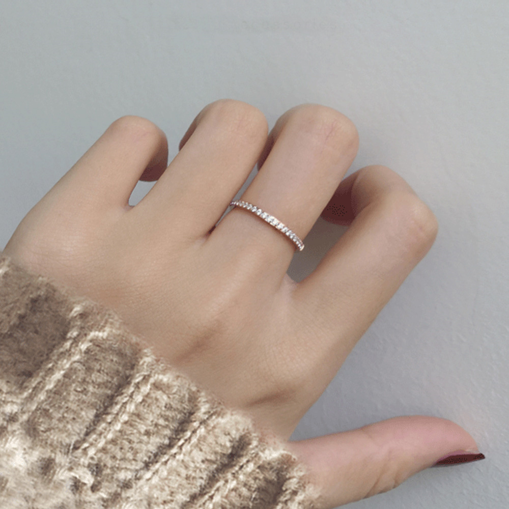 2mm Iced Out Zirkonia Ring Wei – Pilates Ring Magic Bewertung und Preis