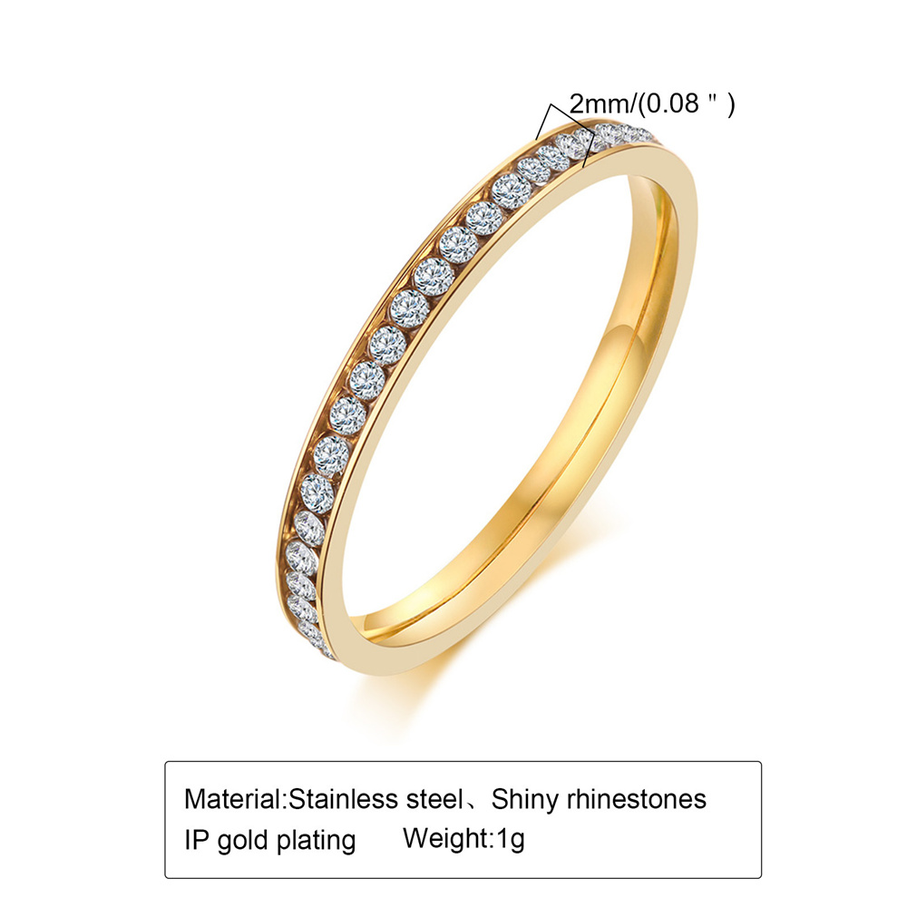 2mm Iced Out Zirkonia Ring Wei – Pilates Ring Magic Bewertung und Preis