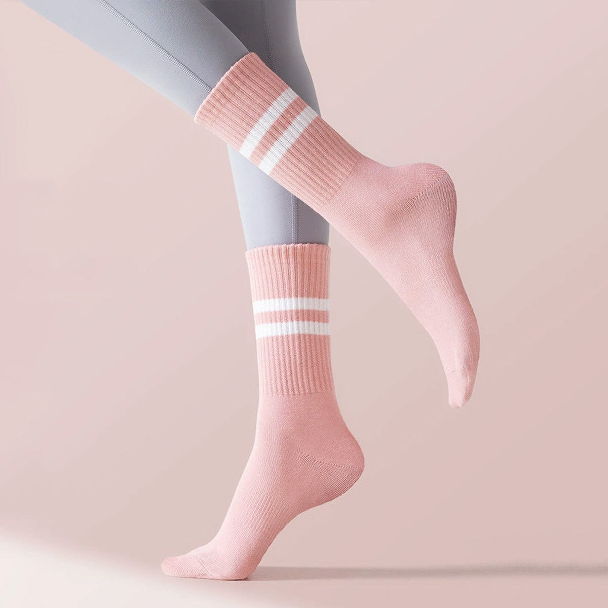 3 Paar lange Yoga-Socken mit G – Medias Para Pilates Y Yoga Bewertung und Preis